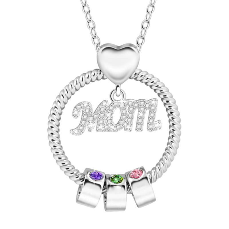 Avtoit | Birthstone necklace for the mother