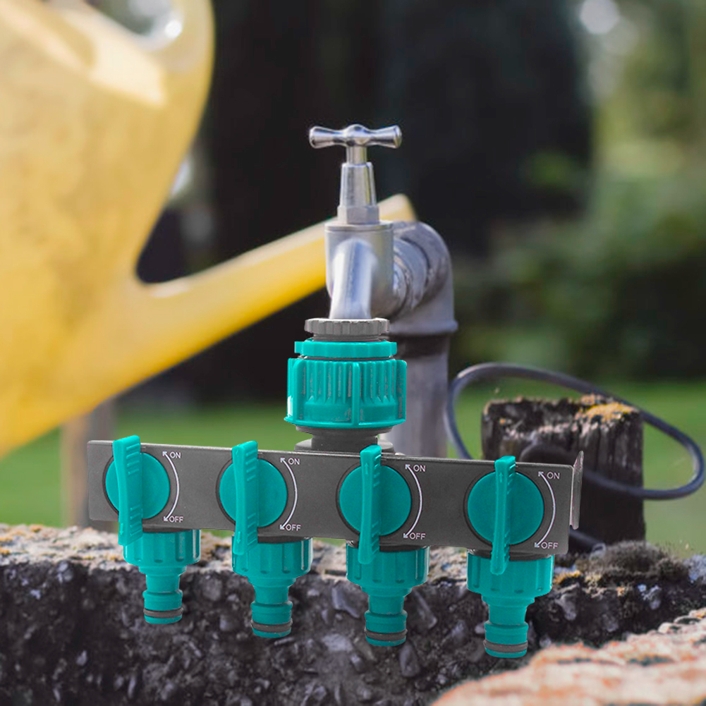 Avtoit | Universal 4-way garden hose splitter – Adjustable faucet splitter