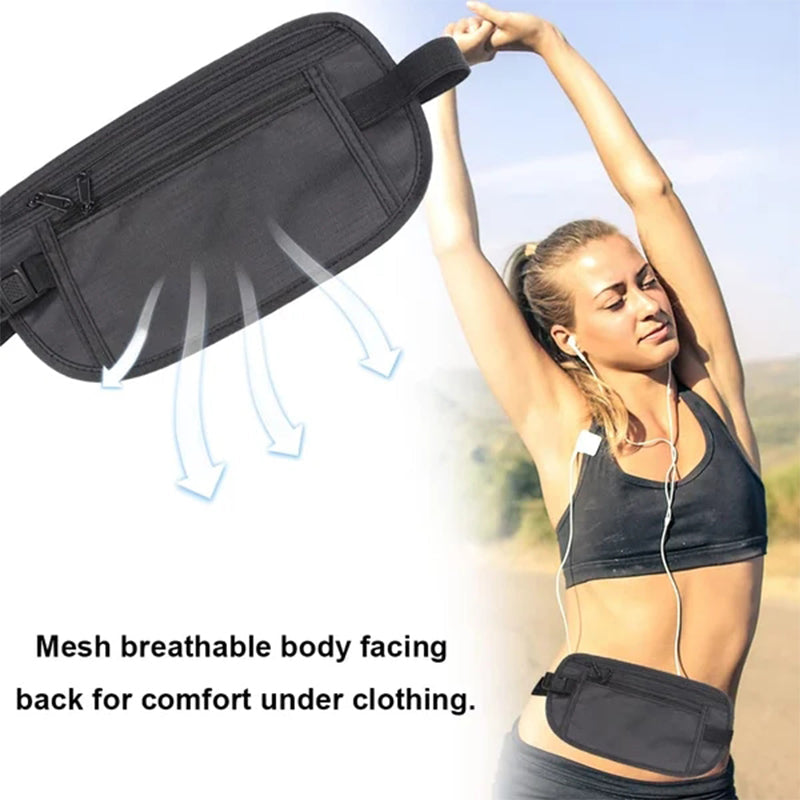 Avtoit | Sport Hip Bag Adjustable with Zipper Pockets