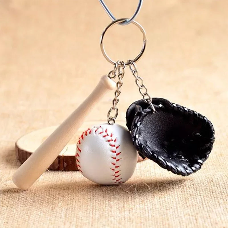 Avtoit | Mini Baseball Glove Set Charm Keychain