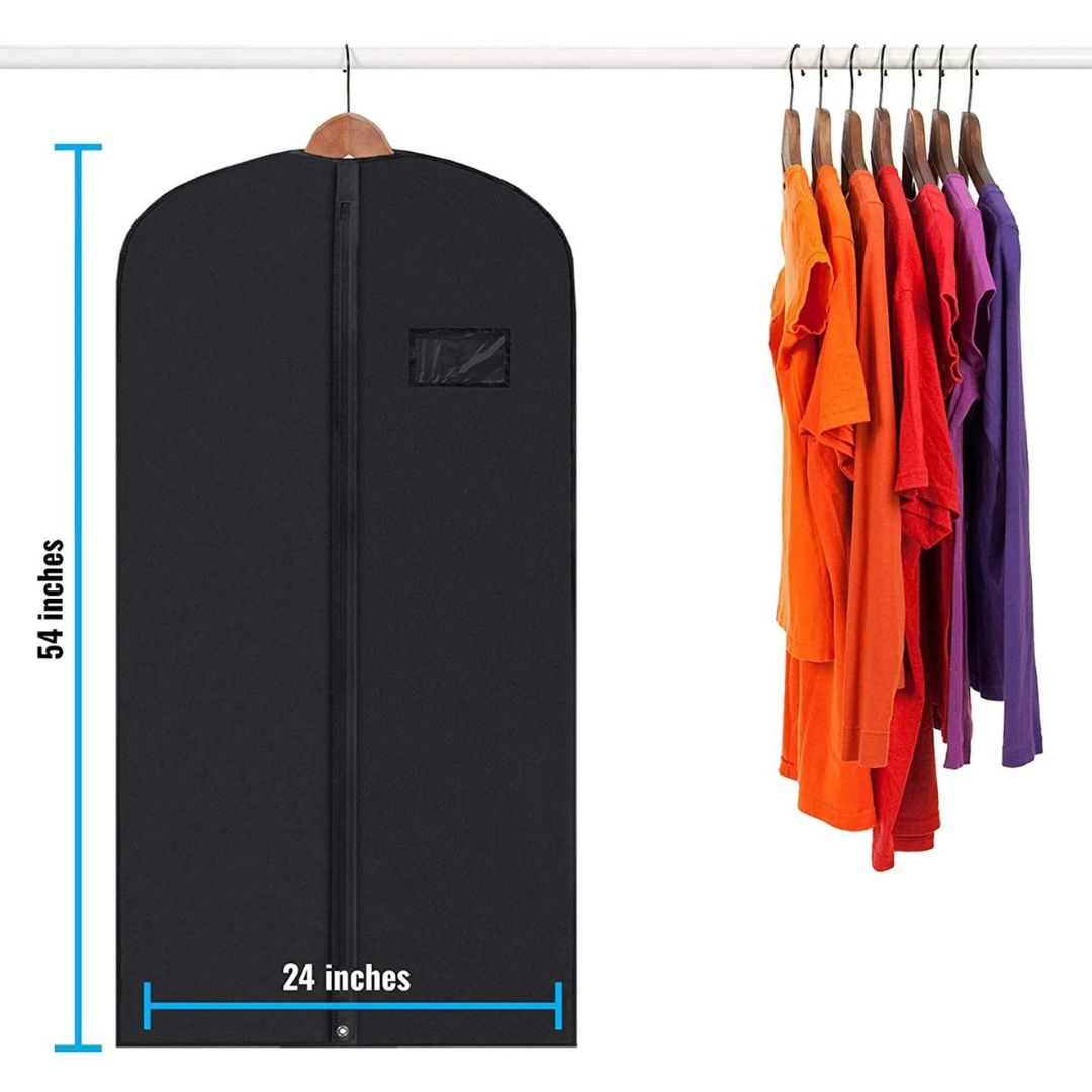 Avtoit | 5 Premium Garment Bags - With Clear Window, Water-Resistant - 40"/54" inches