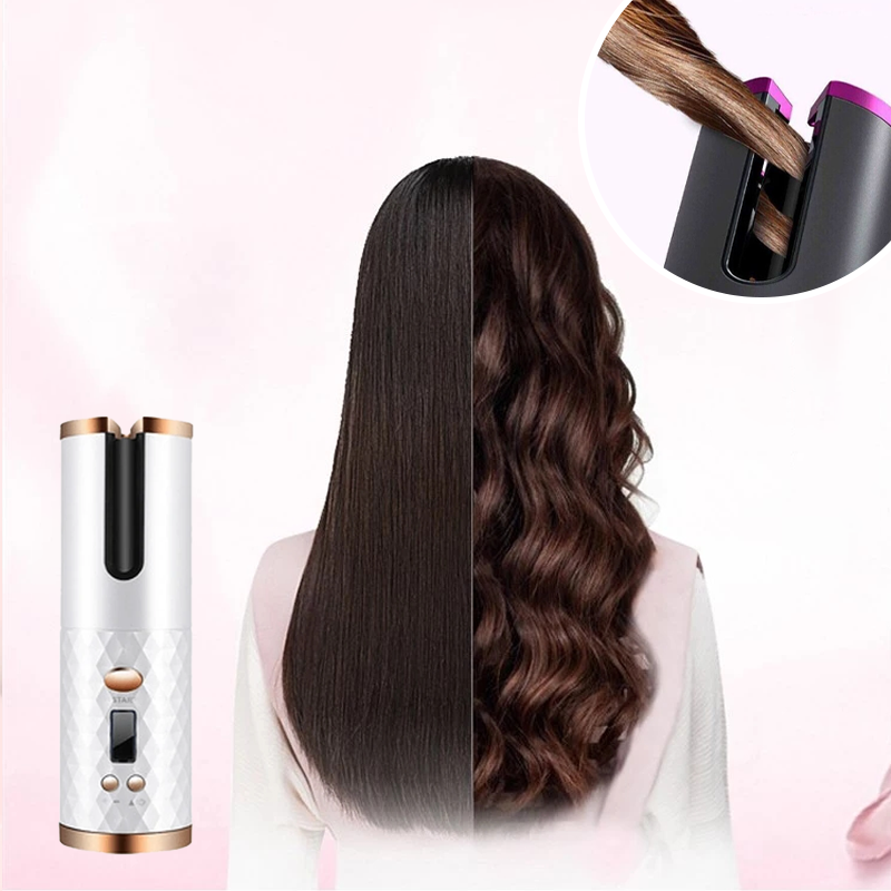 Avtoit | Cordless automatic rotating curling iron