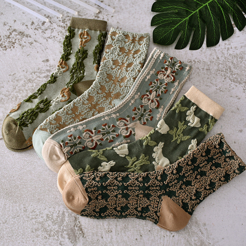Avtoit | Women's Floral Cotton Socks