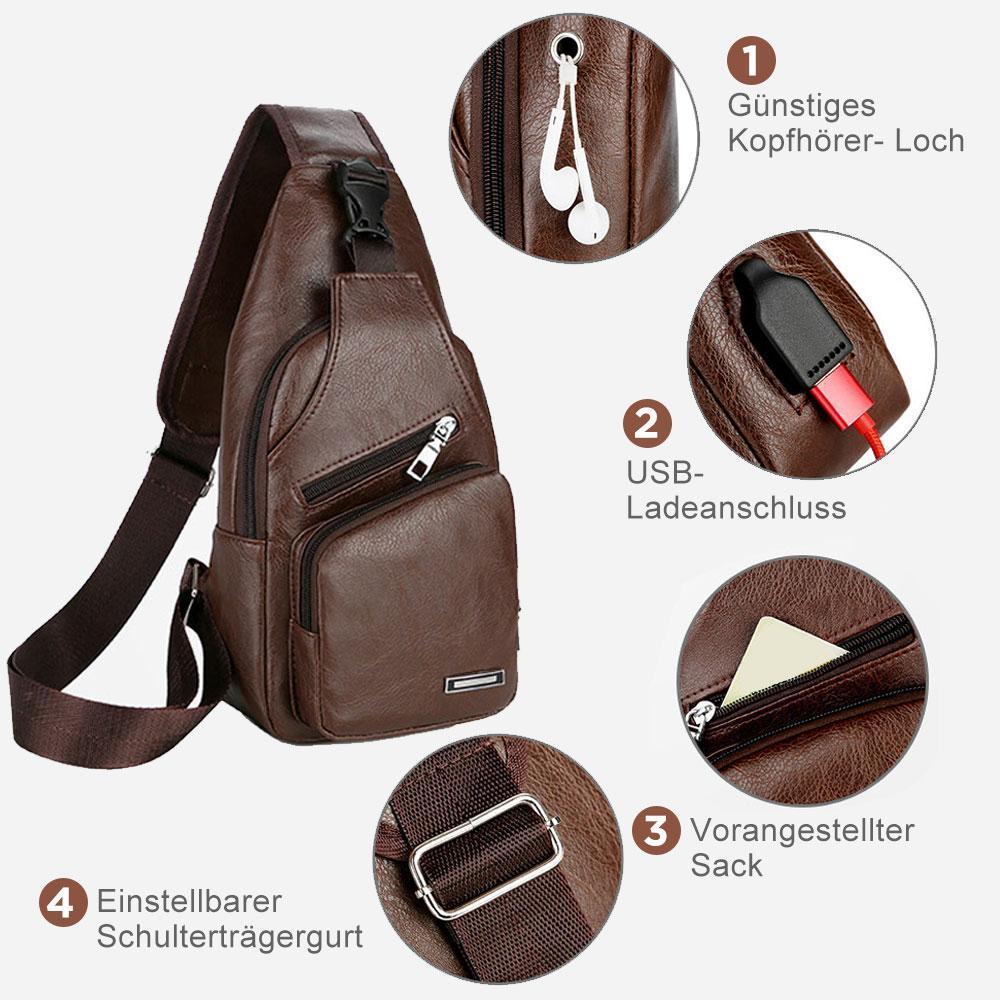 Avtoit | Shoulder bag Crossbody bag for men with USB charging port