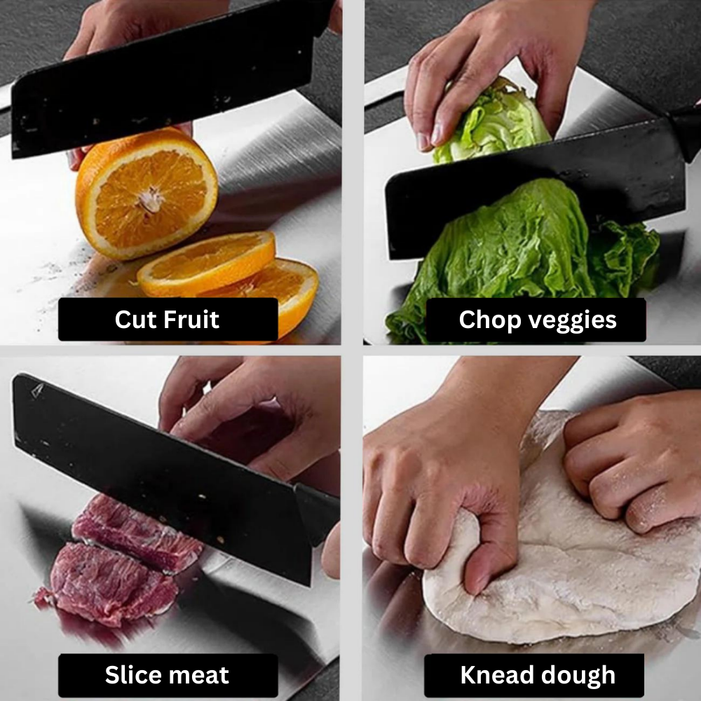 Avtoit | Medical Grade Titanium Cutting Board | Durable, Non-porous Surface for Safe Food Preparation & Kitchen Use
