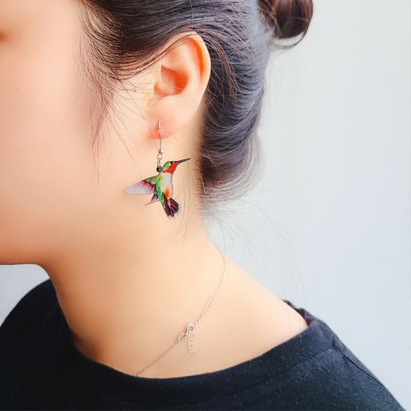Avtoit | Acrylic Drop Bird Earrings