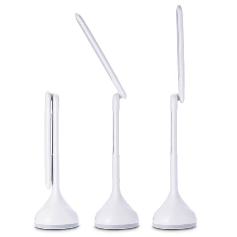 Avtoit | Rechargeable Foldable Eye-caring Desk Lamp, with Flicker-free, Adjustable Brightness, Time, Date & Temperature Display