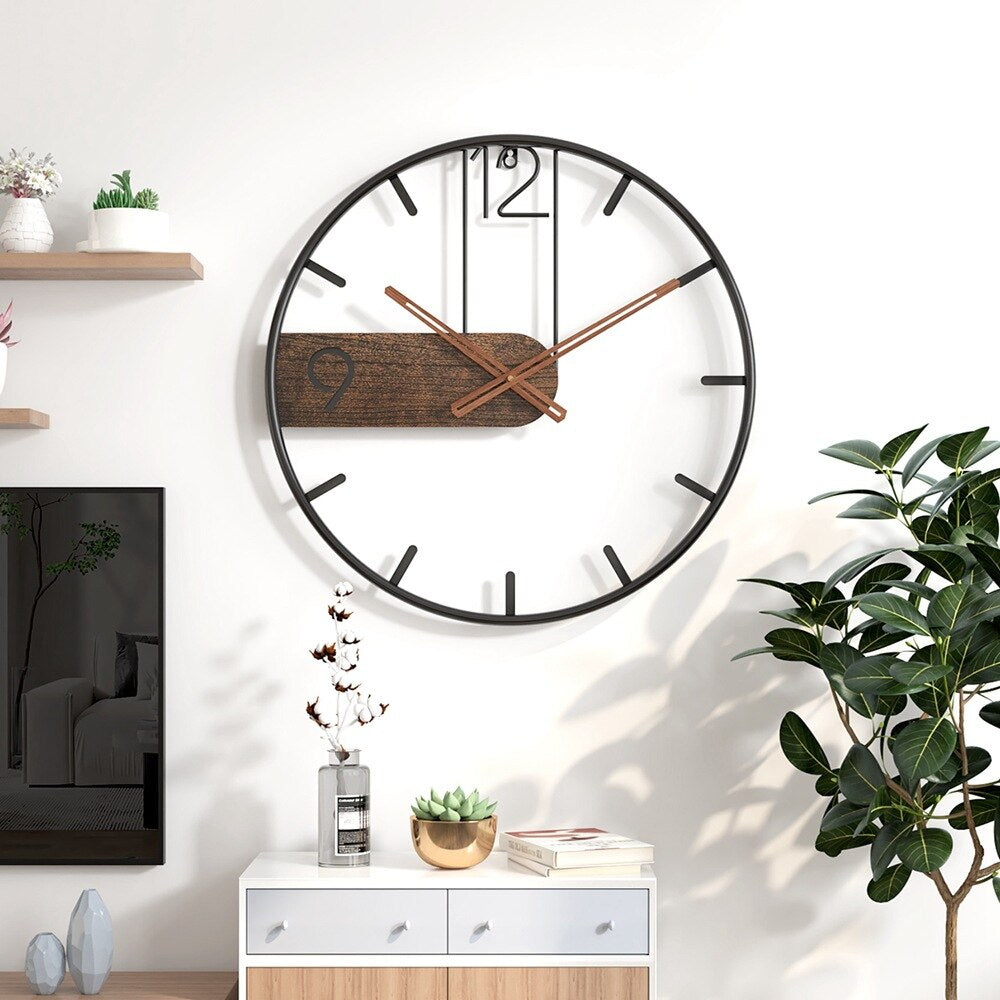 Avtoit | RusticTick - Steel and Walnut Wall Clock