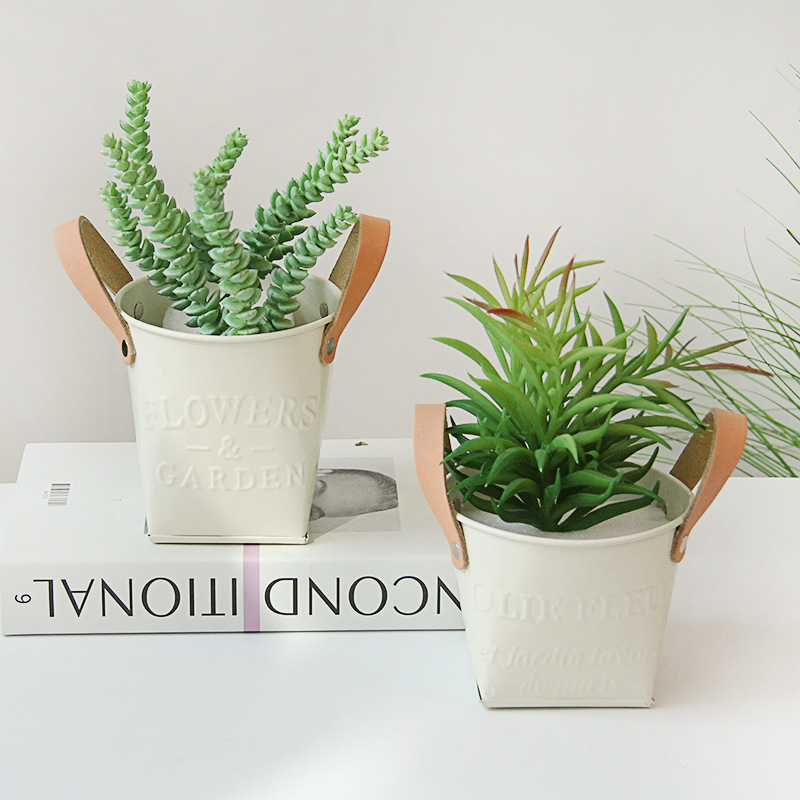 Avtoit | Decorative plant pots with leather handles – flower pots for home and garden