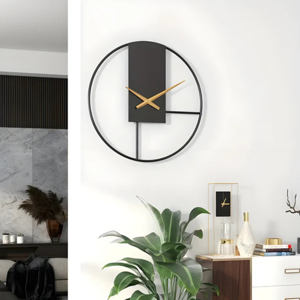 Avtoit | Aurum | Large Wall Clock Modern Black 40 cm Minimalistic