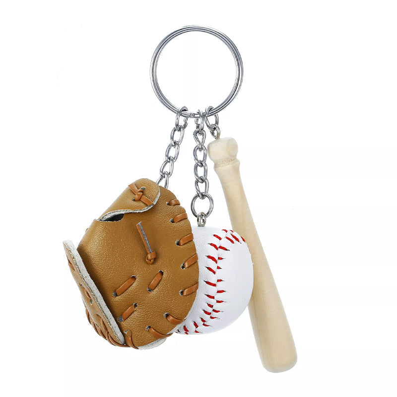 Avtoit | Mini Baseball Glove Set Charm Keychain