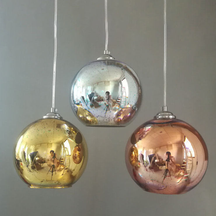 Avtoit | Modern creative 3D colorful firework glass 1-light dome pendant lamp