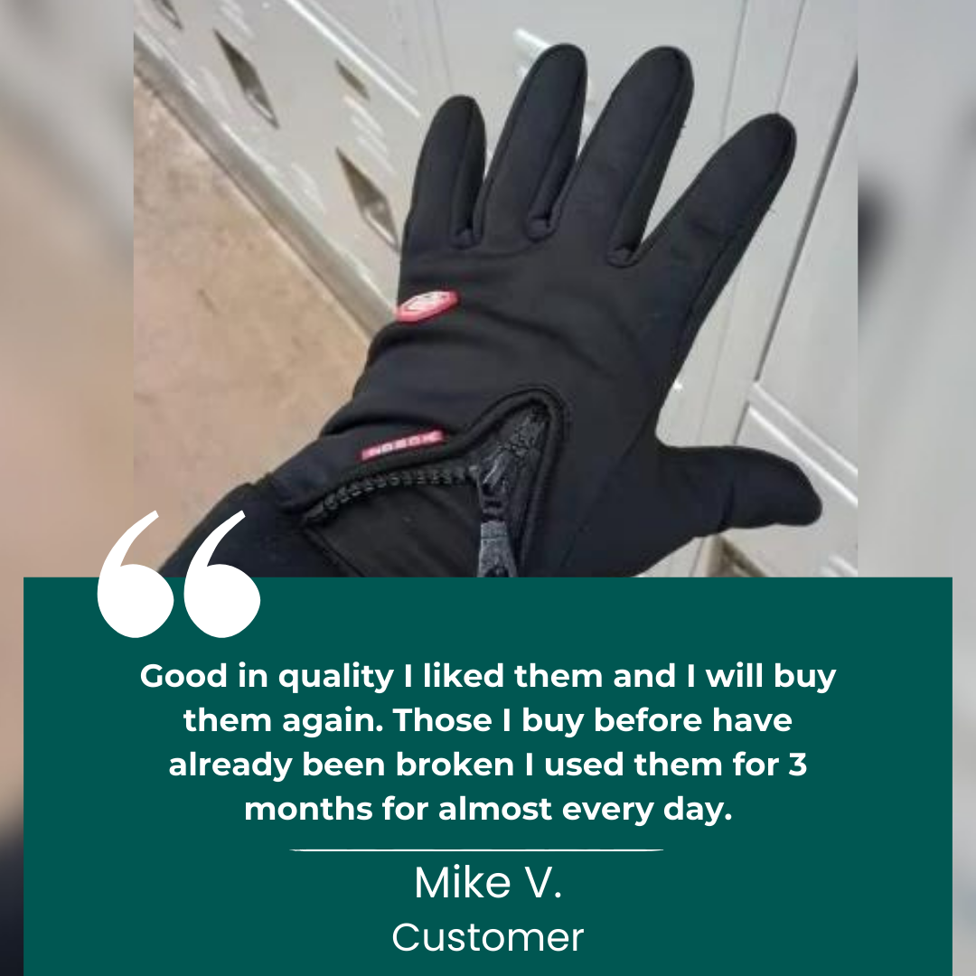 Avtoit | Warm Waterproof Gloves: Thermal Gloves with Touch Screen | Biking, Golf, Raynaud's, and Winter Sports