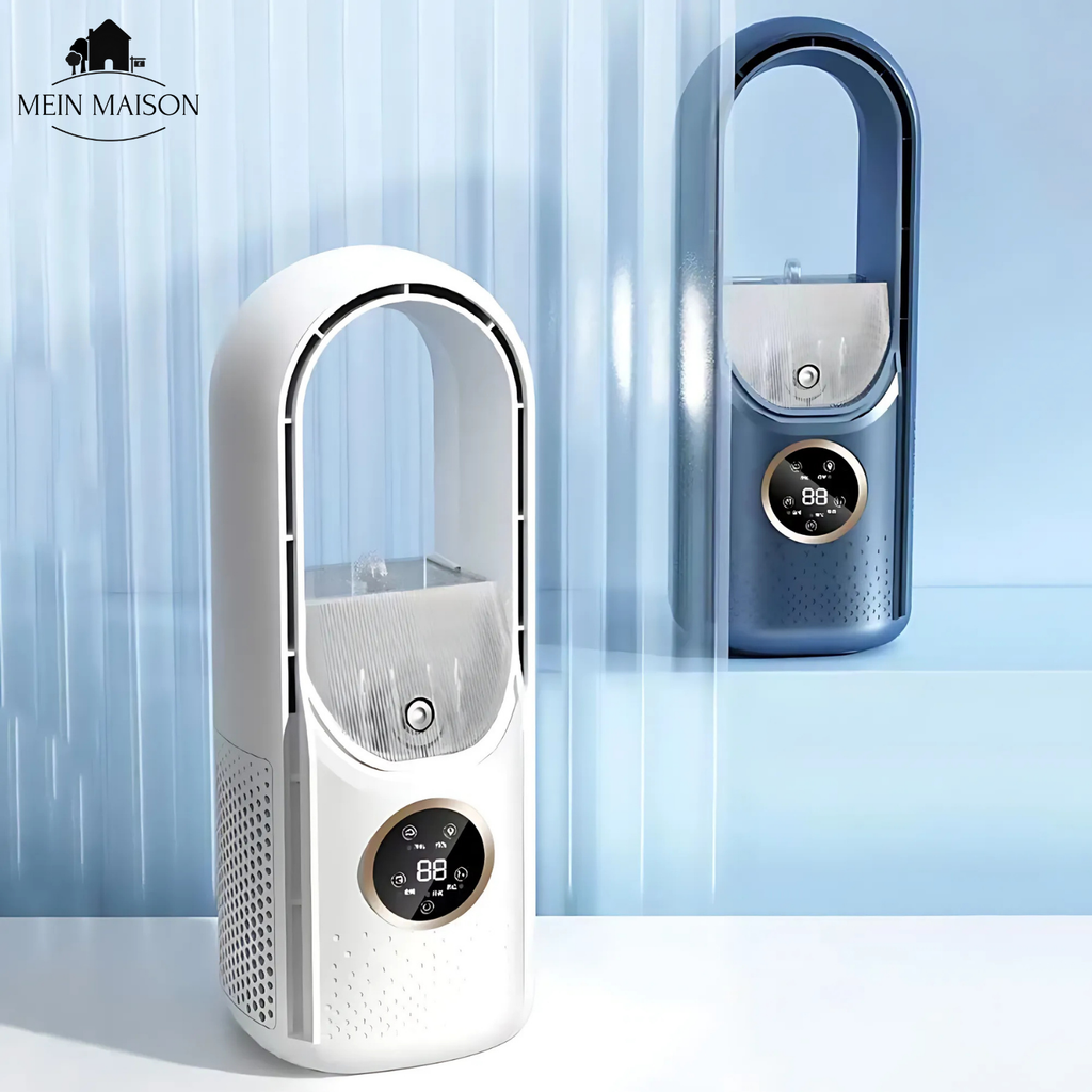 Avtoit | BrisaFlow Table Air Cooler | 3-in-1 Cooling & Humidification | Bladeless Design | USB & Timer