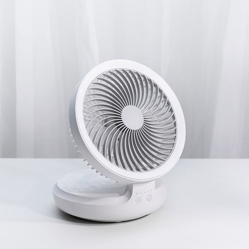Avtoit | Rechargeable Foldable Desktop Fan, with Four Modes, Night Light and Adjustable Angle, for Study, Sleep, Work and Outdoors