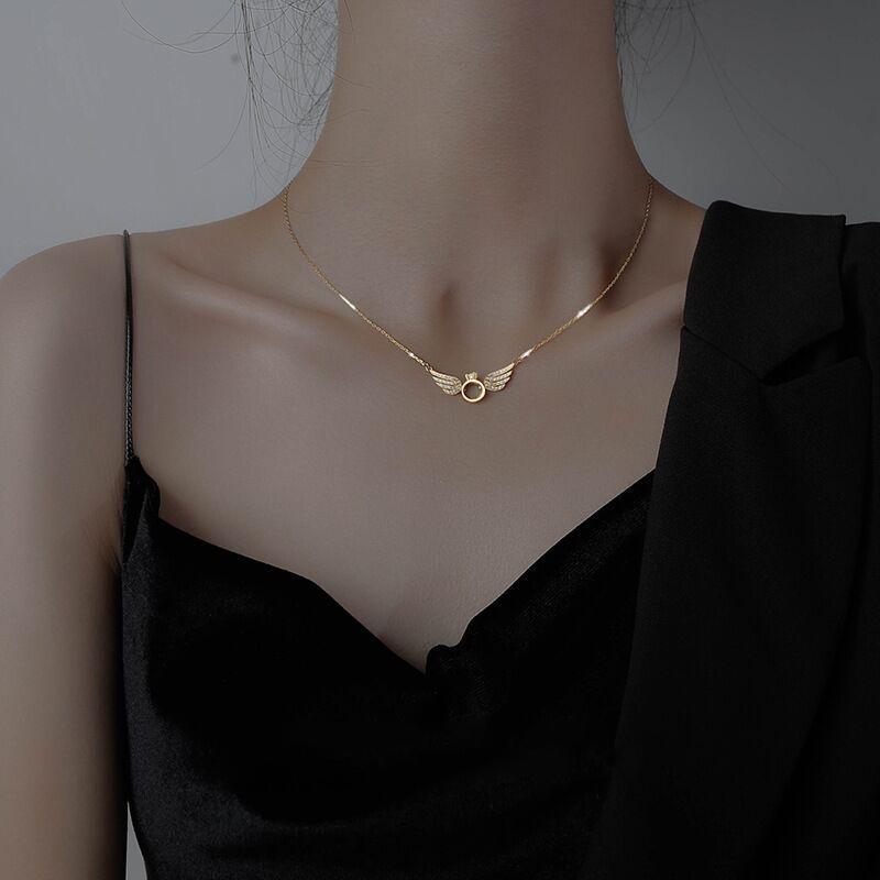 Avtoit | Sterling Silver Angel Wing Necklace