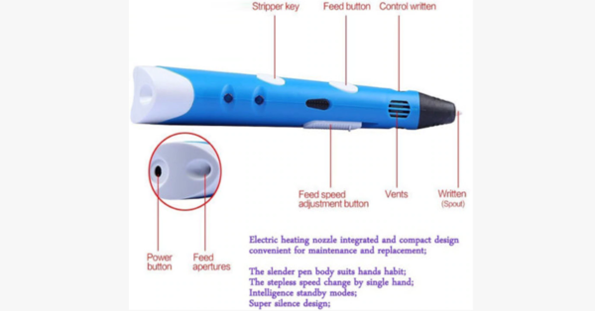 Avtoit | Best 3D Printing Pen for Kids with Different Colors PLA Filament