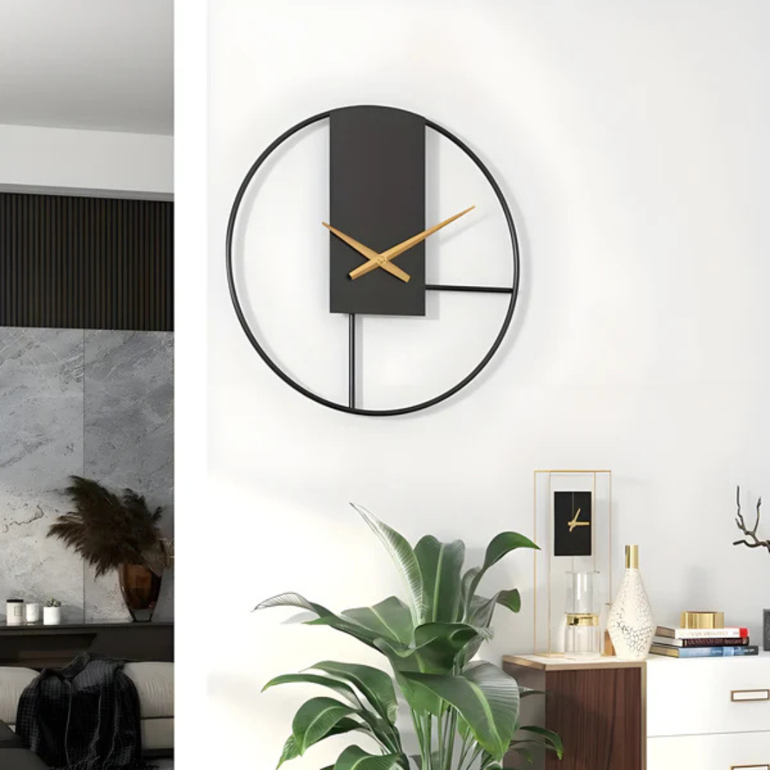 Avtoit | Aurum | Minimalist Silent Wall Clock – Stylish Large Decorative Timepiece