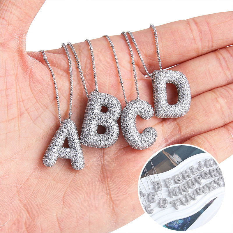 Avtoit | Alphabet-Diamond-Pendant-Necklace
