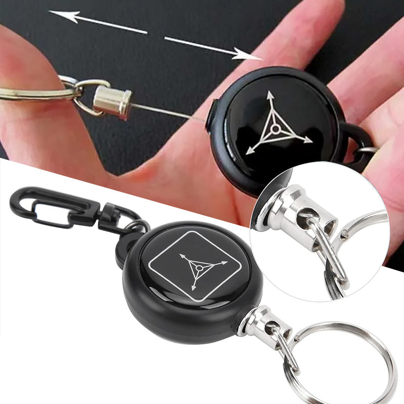 Avtoit | Keychain with retractable wire cable