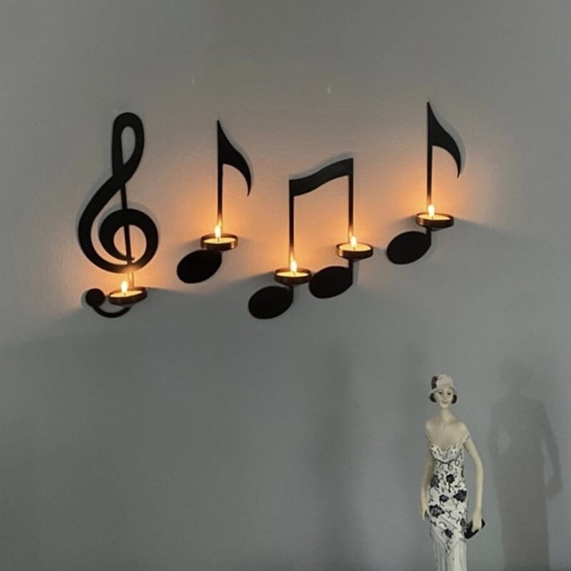 Avtoit | Black Music Note Wall Lamp