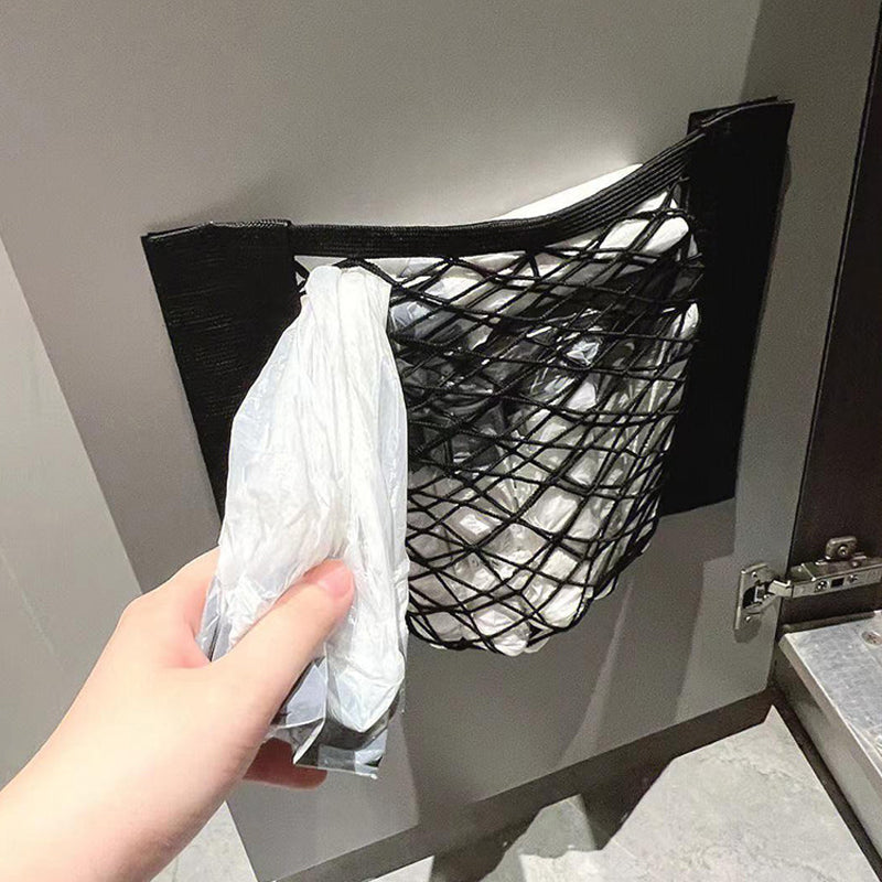 Avtoit | Plastic Bags Storage Net Bag (With Adhesive Tape)
