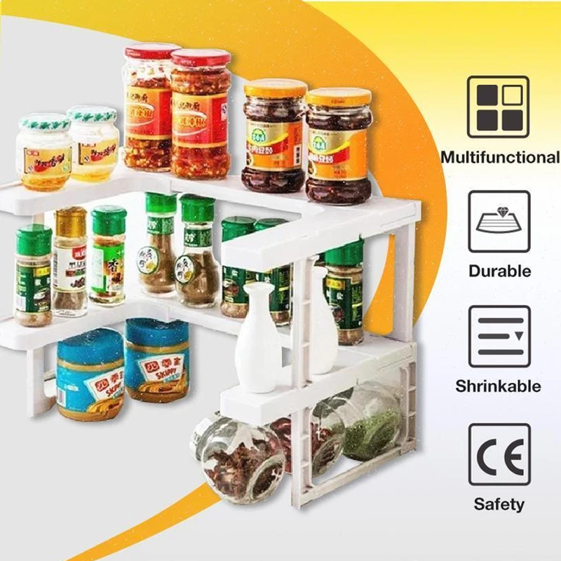 Avtoit | Adjustable Two-Layer Spice Rack