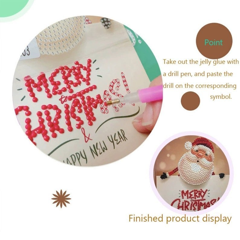 Avtoit | 5D Diamond Painting Christmas Cards New Arrival (8 Pack)