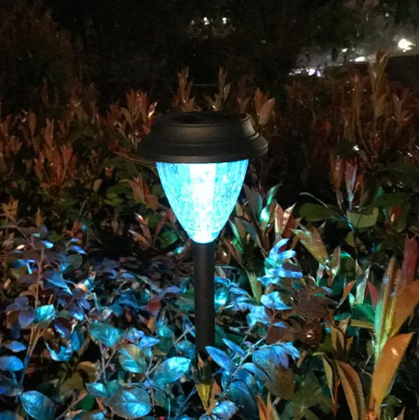 Avtoit | 2-piece set solar garden lights – LED pathway lights with sun pattern projection!