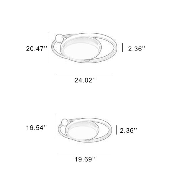 Avtoit | Nordic Round Circle LED Ceiling Light flush mounted