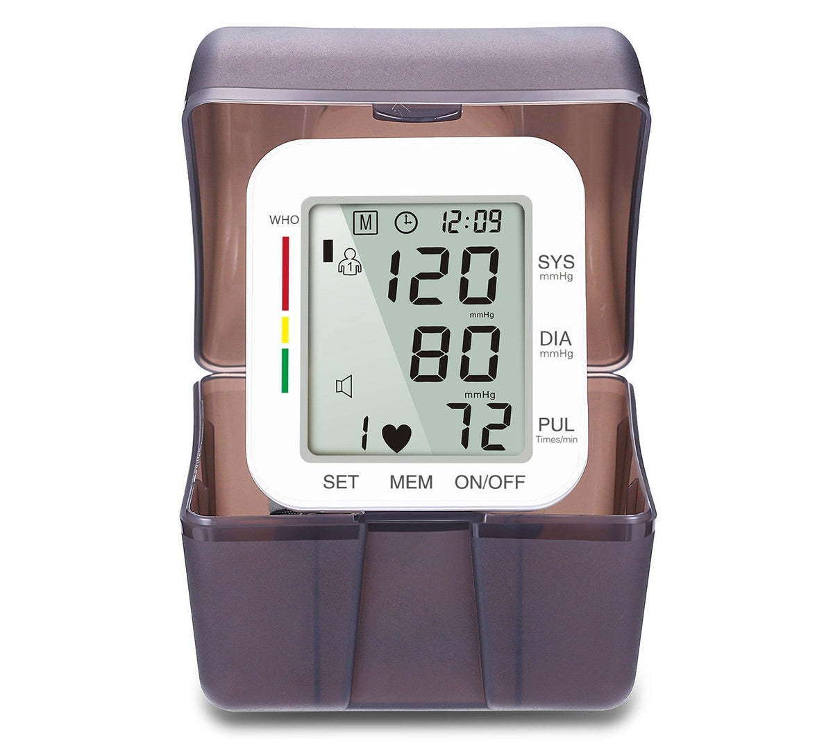 Avtoit | Rechargeable Electronic Wrist Blood Pressure Monitor, with Accurate Fast Reading, Large Display & One Touch Operation, for Home Use