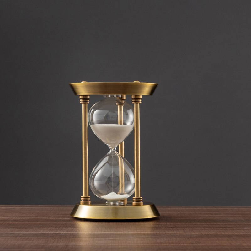 Avtoit | 3/5/10 Minutes Retro Metal Craft Hourglass Pendulum Home Office Desktop Arrangement Ornament Sand Timer Sand Glass Decoration