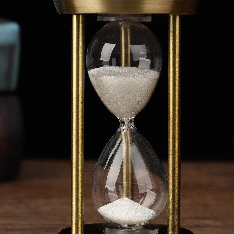 Avtoit | 3/5/10 Minutes Retro Metal Craft Hourglass Pendulum Home Office Desktop Arrangement Ornament Sand Timer Sand Glass Decoration
