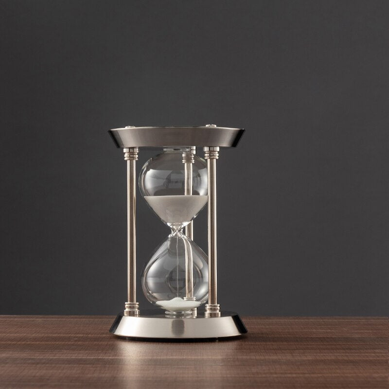 Avtoit | 3/5/10 Minutes Retro Metal Craft Hourglass Pendulum Home Office Desktop Arrangement Ornament Sand Timer Sand Glass Decoration
