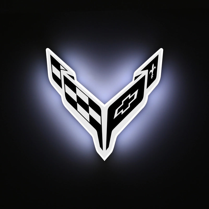 Corvette C8 Illuminated Car Emblem