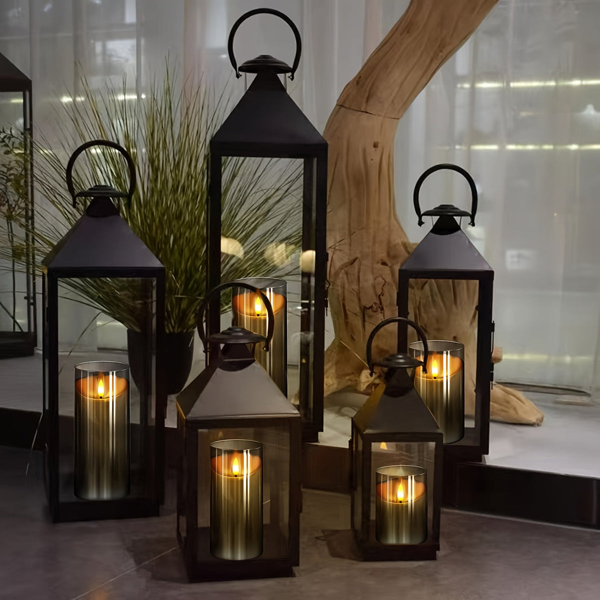 Avtoit | CandleAura - LED Grey Candles with Realistic Flame