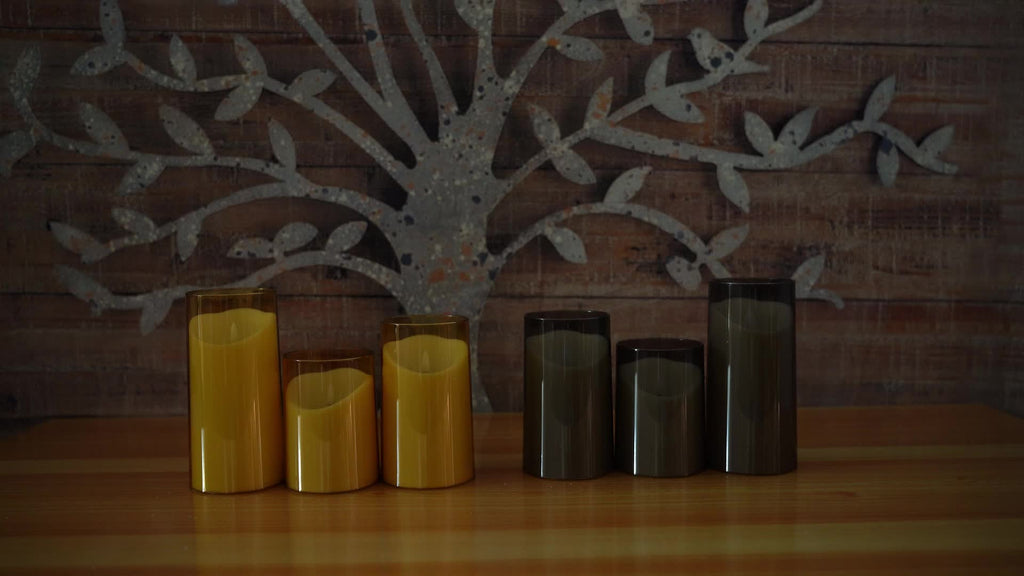 Avtoit | CandleAura - LED Grey Candles with Realistic Flame