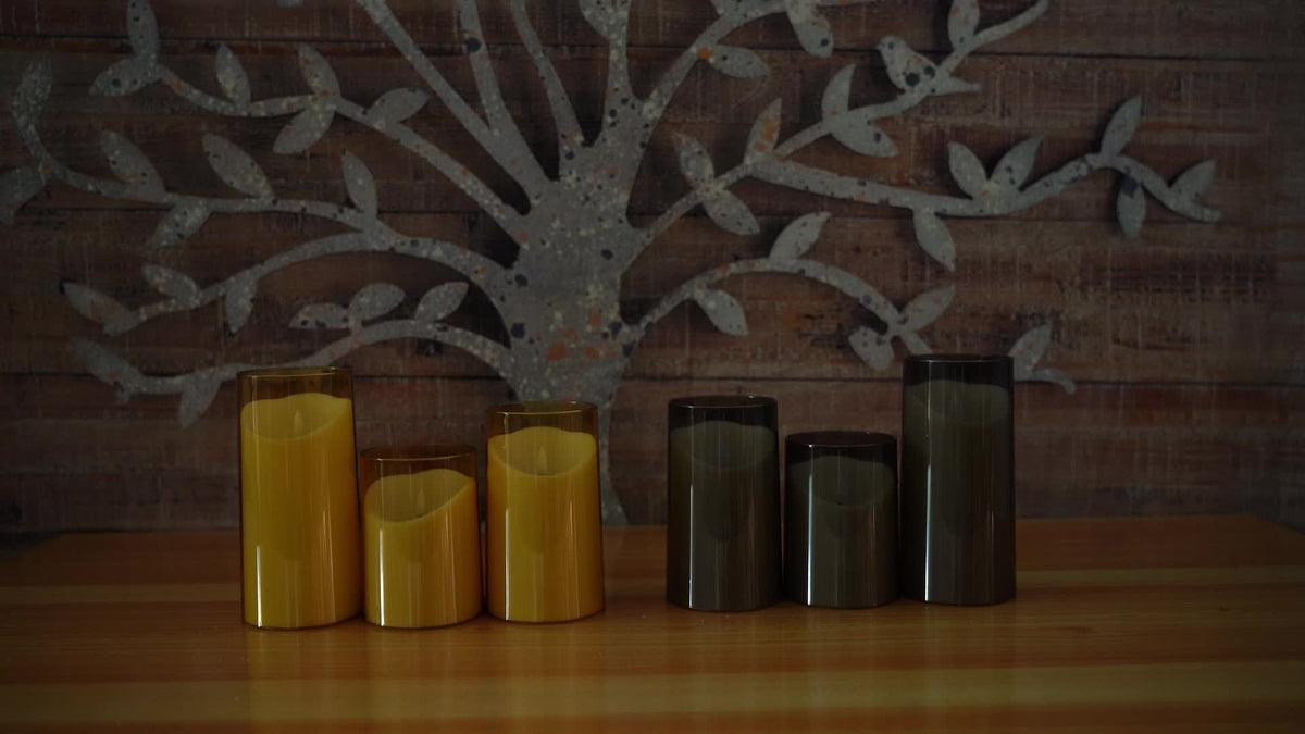 Avtoit | CandleAura - LED Grey Candles with Realistic Flame