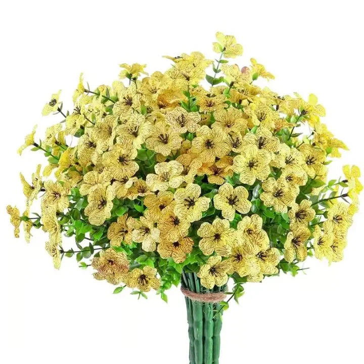Avtoit | 3 Bouquet artificial flowers for indoor & outdoor – Weather-resistant, low-maintenance & colorful