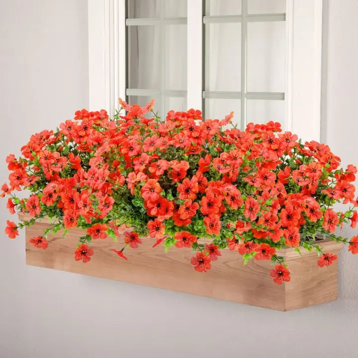 Avtoit | 3 Bouquet artificial flowers for indoor & outdoor – Weather-resistant, low-maintenance & colorful