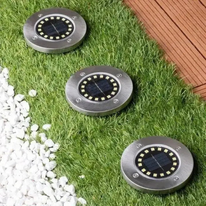Avtoit | 3 Piece Solar Ground Lights – Elegant Outdoor Lighting without Cables