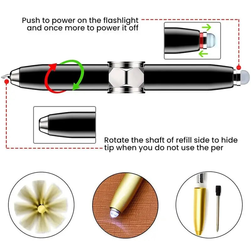Avtoit | 3-in-1 Fidget Pen for Stress Reduction