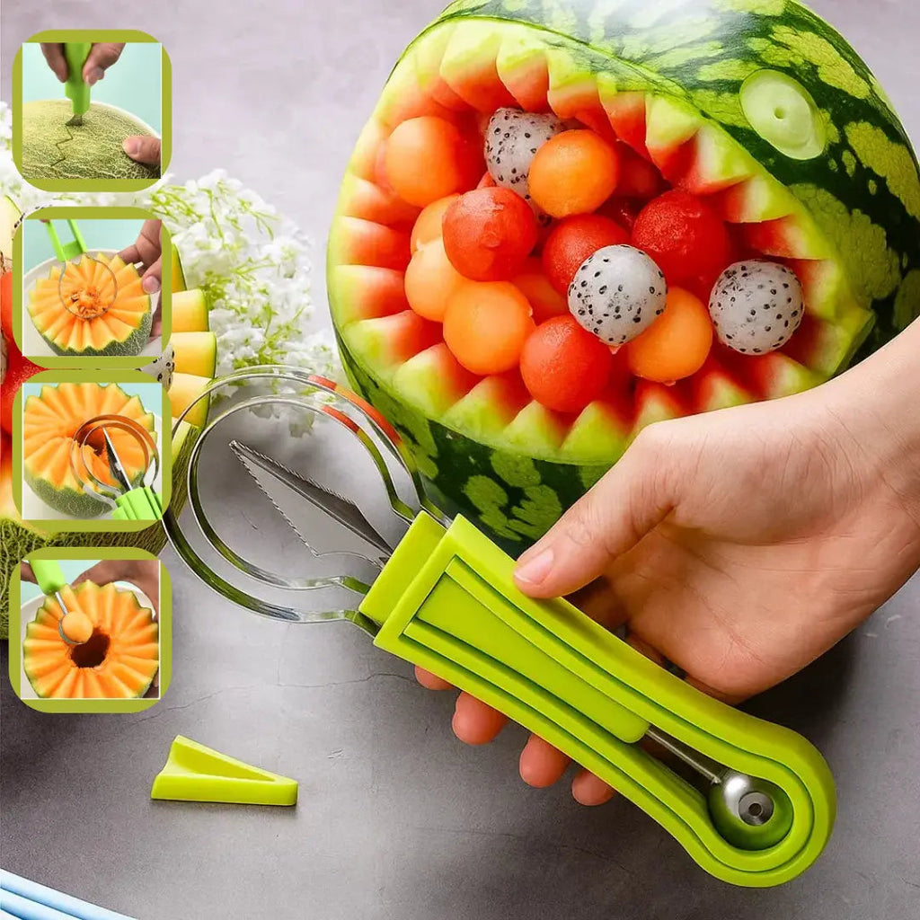 Avtoit | 3-in-1 Fruit Cutter for Portioning & Decorating