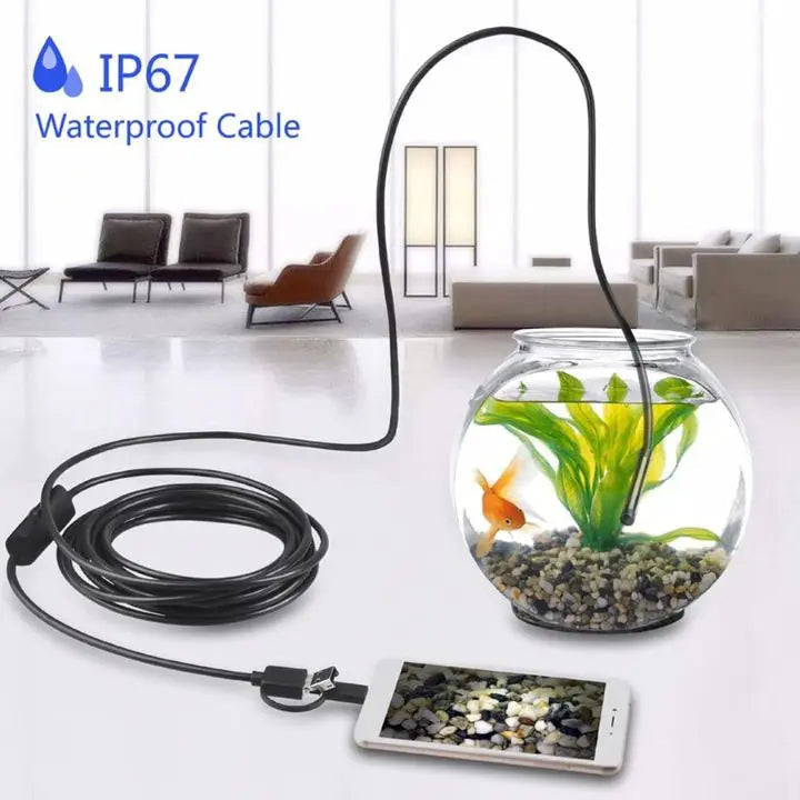 Avtoit | 3-in-1 USB Endoscope Camera – Waterproof, Flexible with 6 LED Lights