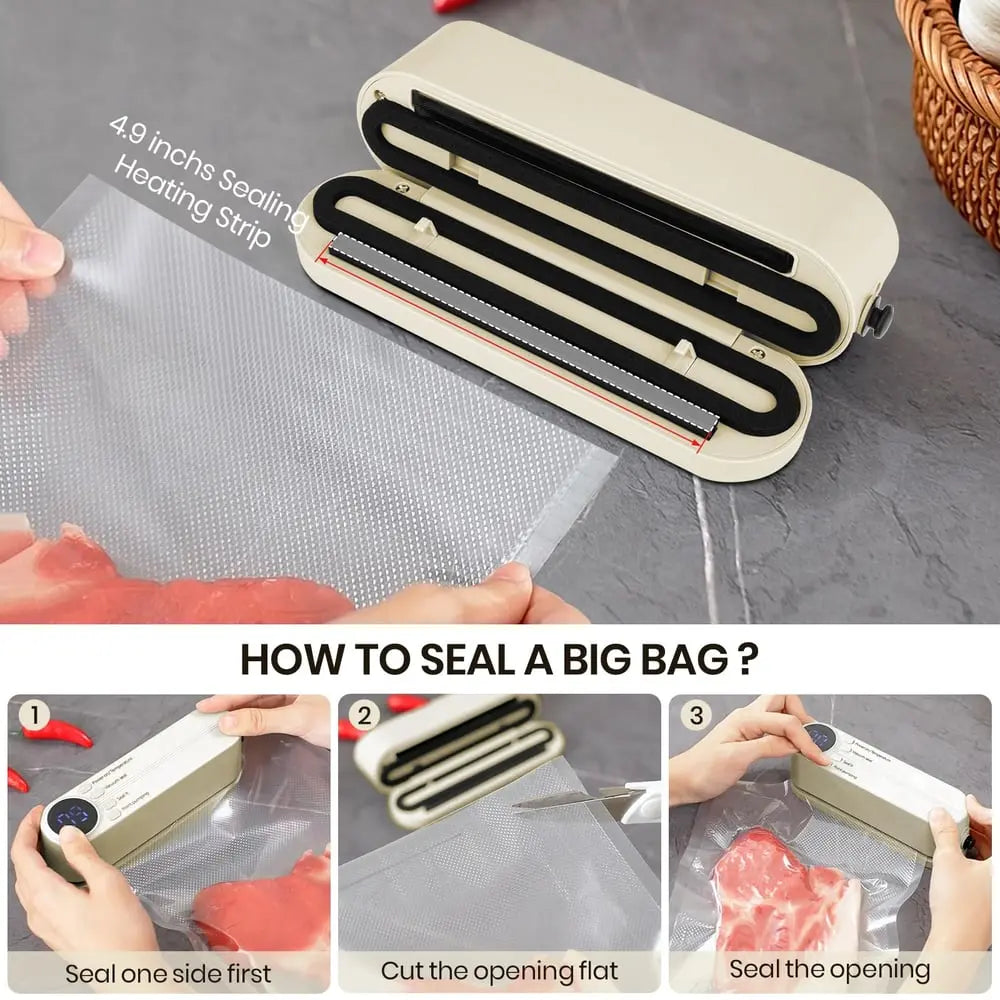 Avtoit | 3-in-1 cordless mini vacuum sealer – keep food fresh & more