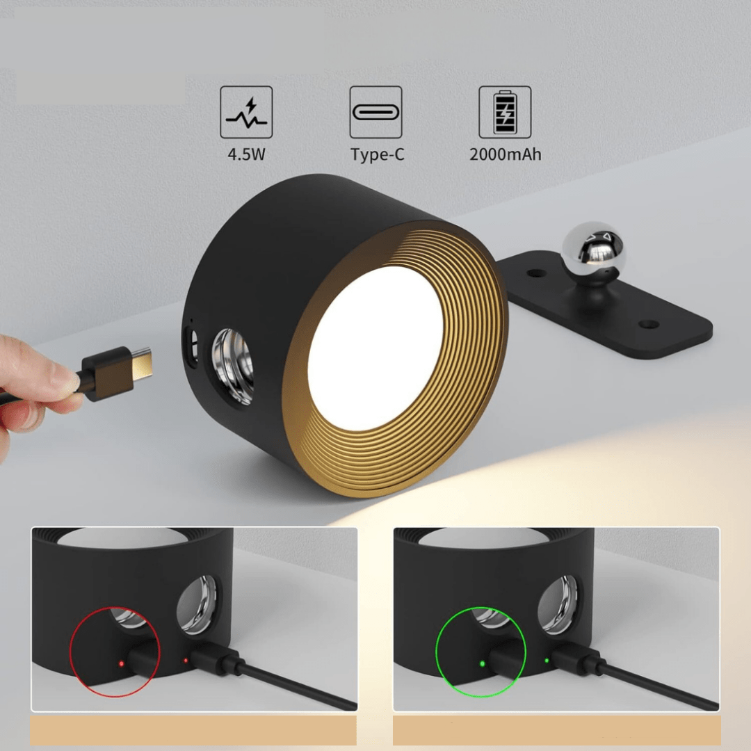 Avtoit | FlexiLamp – Cordless rechargeable 360° wall lamp