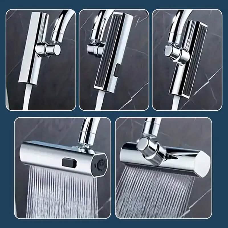 Avtoit | 3-Mode Leak-Proof Sink Faucet Adapter - Durable Copper Construction for Kitchen and Bathroom