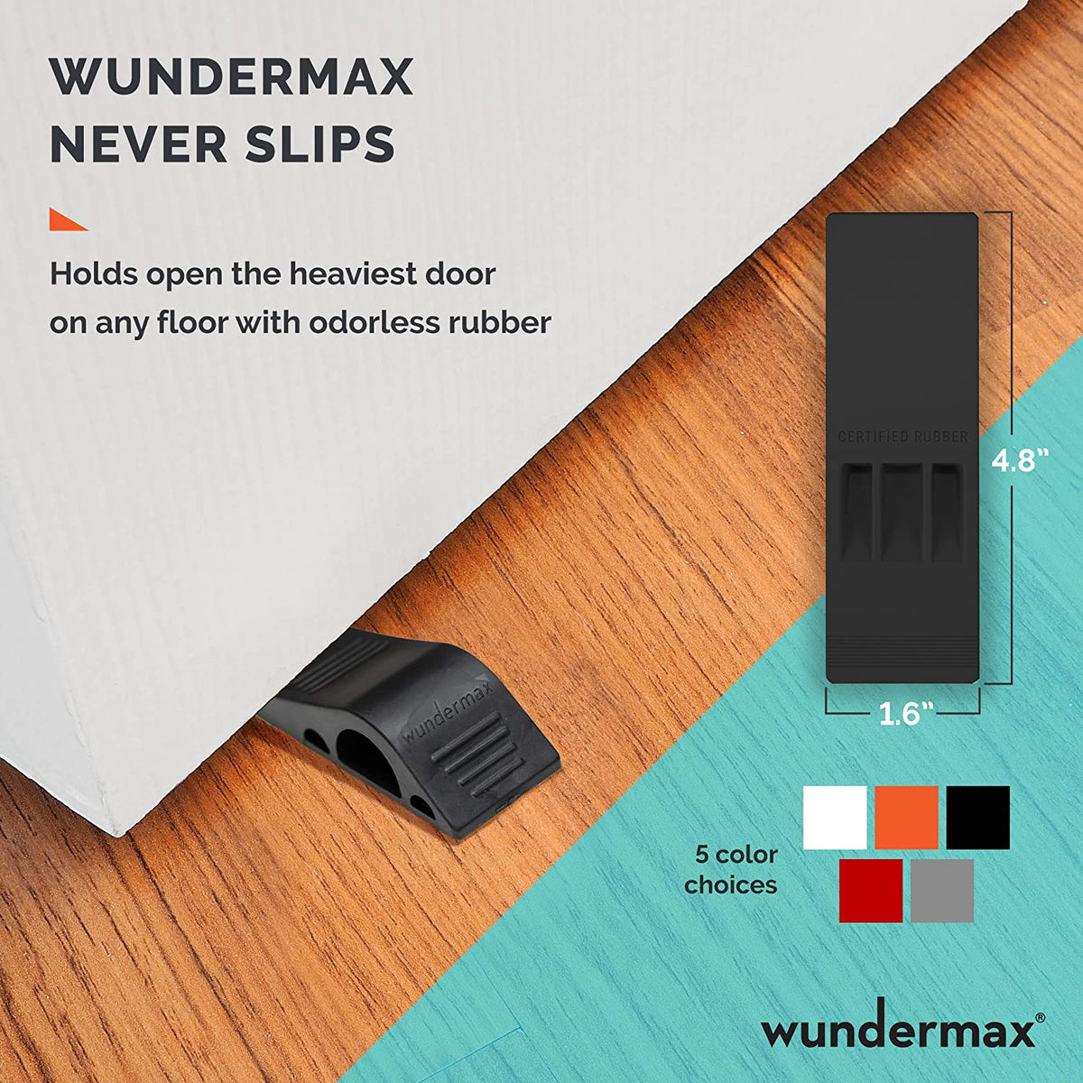 Avtoit | 3-Pack: Wundermax Rubber Safety Door Stopper