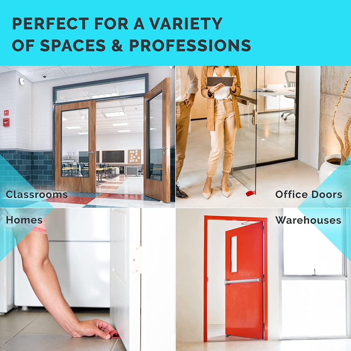 Avtoit | 3-Pack: Wundermax Rubber Safety Door Stopper