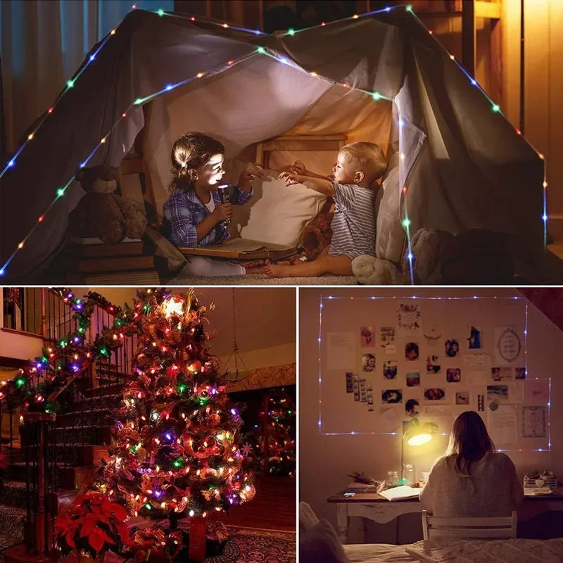 Avtoit | LED Solar String Lights - Outdoor Waterproof Lights for Christmas, Garden, Lawn, Trees, Fence, and Pathway Decor